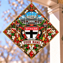 St Kilda Saints AFL Hanging Suncatcher New Style Custom Any Name For Home Gifts