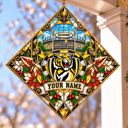 Richmond Tigers AFL Hanging Suncatcher New Style Custom Any Name For Home Gifts