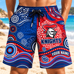 Newcastle Knights NRL Special Pattern Men Short Pants Custom Any Name Gift For Fan