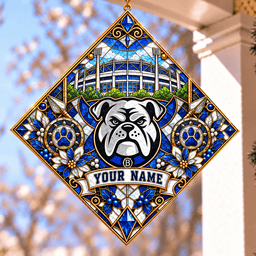 Canterbury-Bankstown Bulldogs NRL Special Hanging Suncatcher For Home Decor Custom Any Name