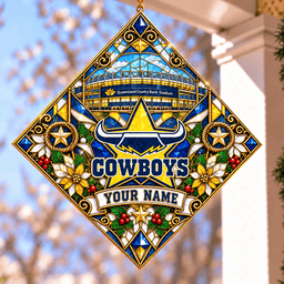 North Queensland Cowboys NRL Special Hanging Suncatcher For Home Decor Custom Any Name