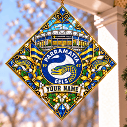 Parramatta Eels NRL Special Hanging Suncatcher For Home Decor Custom Any Name
