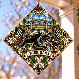 Penrith Panthers NRL Special Hanging Suncatcher For Home Decor Custom Any Name