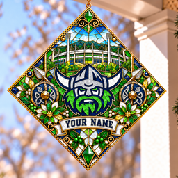 Canberra Raiders NRL Special Hanging Suncatcher For Home Decor Custom Any Name