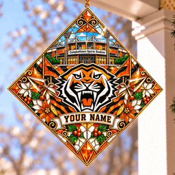 Wests Tigers NRL Special Hanging Suncatcher For Home Decor Custom Any Name