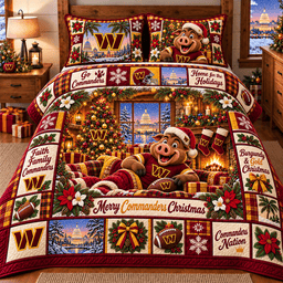 Washington Commanders NFL Special Christmas Bedding Set Gift For Fan