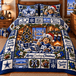 Dallas Cowboys NFL Special Christmas Bedding Set Gift For Fan