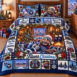 Tennessee Titans NFL Special Christmas Bedding Set Gift For Fan