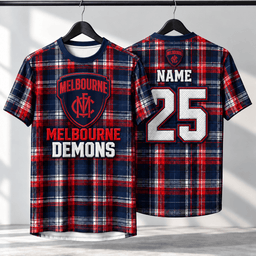 Melbourne Demons AFL Special T-shirt Custom Any Name & Number Gift For Fan