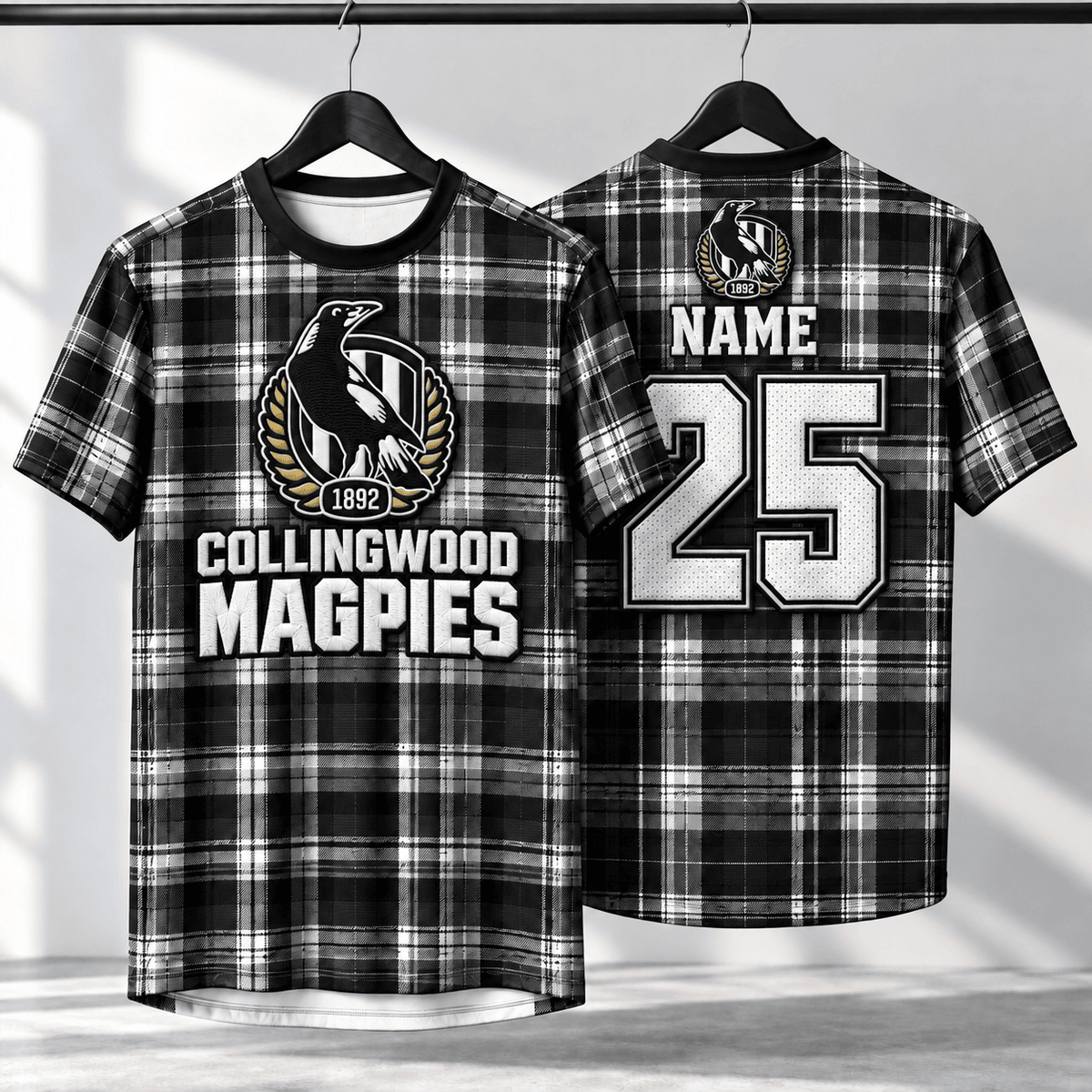 Collingwood Magpies AFL Special T-shirt Custom Any Name & Number Gift For Fan