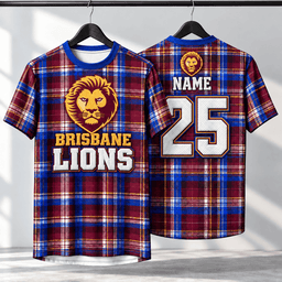 Brisbane Lions AFL Special T-shirt Custom Any Name & Number Gift For Fan