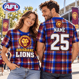 Brisbane Lions AFL Special T-shirt Custom Any Name & Number Gift For Fan