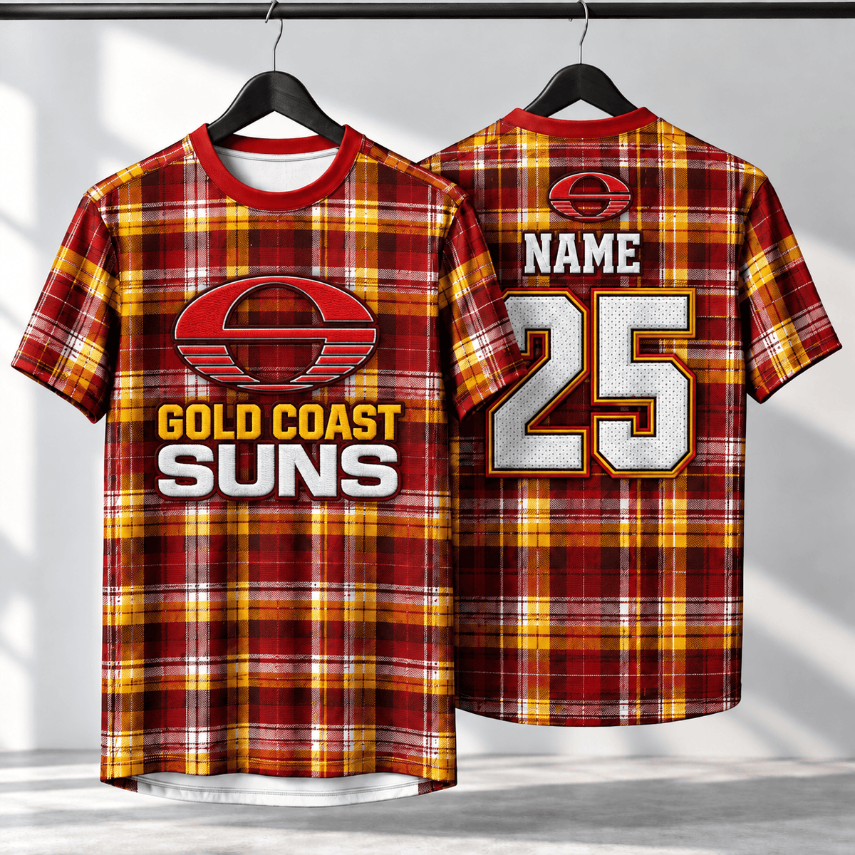 Gold Coast Suns AFL Special T-shirt Custom Any Name & Number Gift For Fan