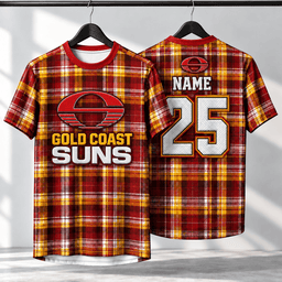 Gold Coast Suns AFL Special T-shirt Custom Any Name & Number Gift For Fan
