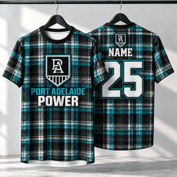Port Adelaide Power AFL Special T-shirt Custom Any Name & Number Gift For Fan