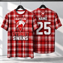 Sydney Swans AFL Special T-shirt Custom Any Name & Number Gift For Fan