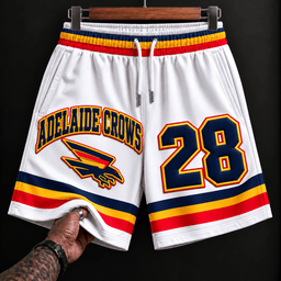 Adelaide Crows AFL New White Short Pants Custom Any Number Gifts