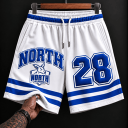 North Melbourne Kangaroos AFL New White Short Pants Custom Any Number Gifts