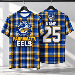 Parramatta Eels NRL T-shirt New Design Custom Any Name & Number Gifts