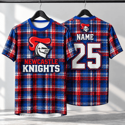 Newcastle Knights NRL T-shirt New Design Custom Any Name & Number Gifts