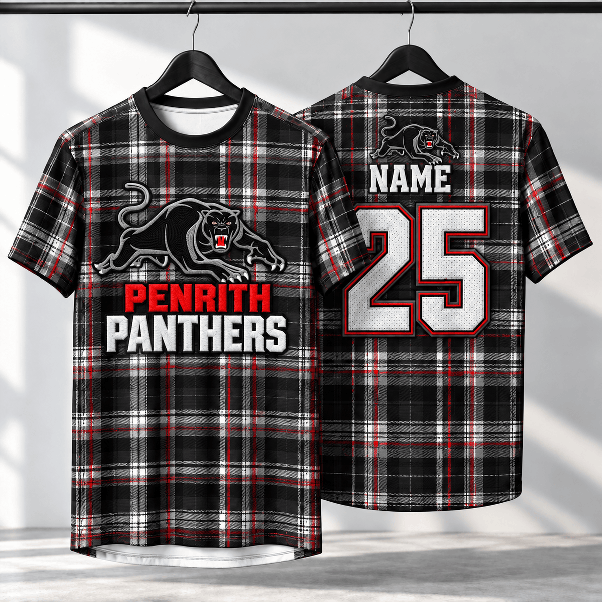 Penrith Panthers NRL T-shirt New Design Custom Any Name & Number Gifts