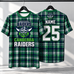 Canberra Raiders NRL T-shirt New Design Custom Any Name & Number Gifts
