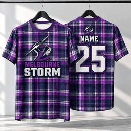 Melbourne Storm NRL T-shirt New Design Custom Any Name & Number Gifts