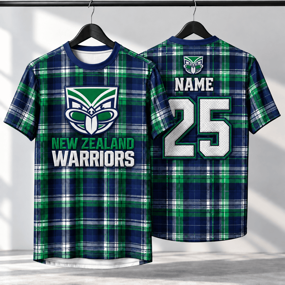 New Zealand Warriors NRL T-shirt New Design Custom Any Name & Number Gifts
