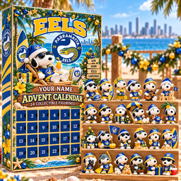 Parramatta Eels AFL Snoopy Summer Advent Calendar Box Custom Any Name