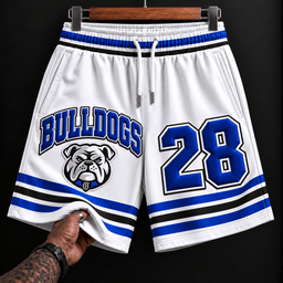 Canterbury-Bankstown Bulldogs NRL White Men Short Pants Custom Any Number Gifts