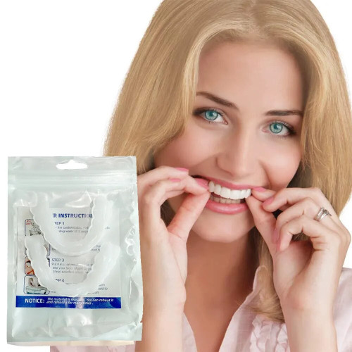 ⚡SALE OFF TODAY - Whitening Fake Tooth Cover Snap On Silicone Smile Veneers Teeth