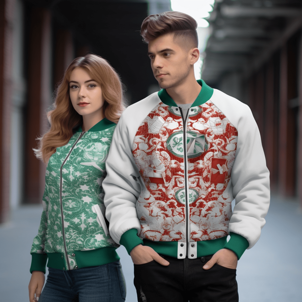 Celebrate Christmas with 3D Jacket for Couples