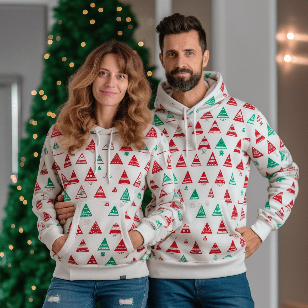 Unique Christmas Gift: 3D Hoodie for Couples
