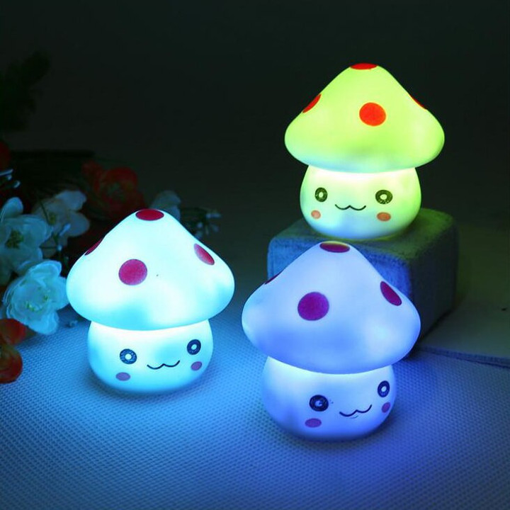 Mushroom LED Night Light Lamp Home Decor Energy Saving LED Night Light