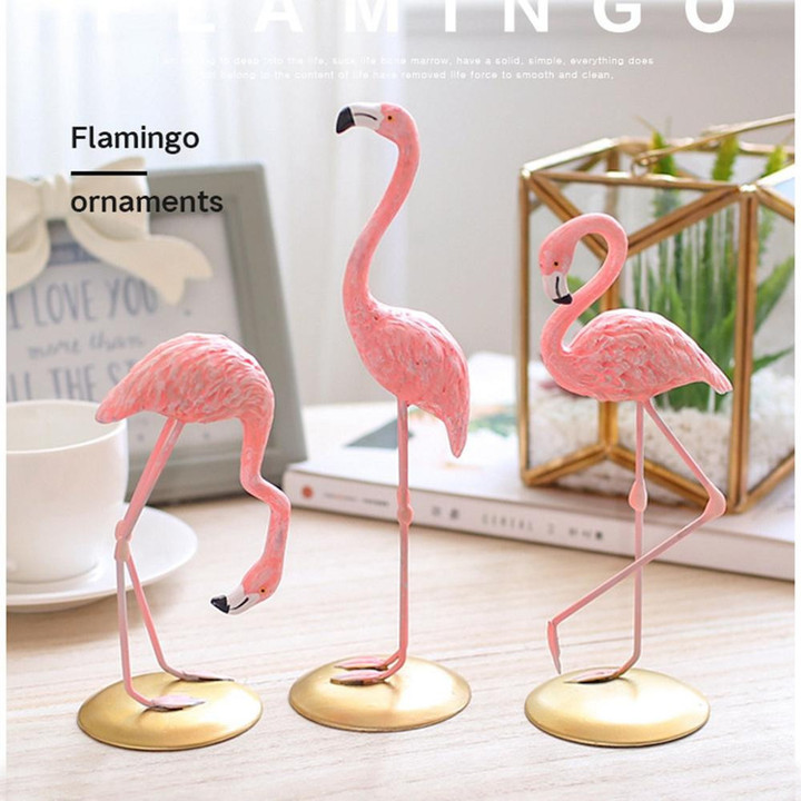 Pink Flamingo Table Car Ornaments