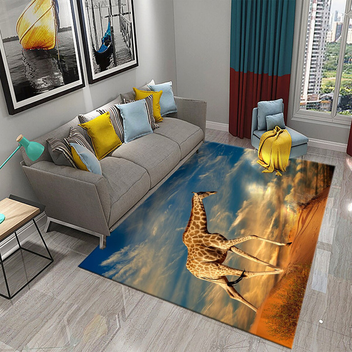Giraffe Animal Carpet for Living Room Kitchen