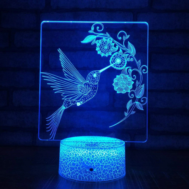 3D Hummingbird Lamp, 3D Night Light