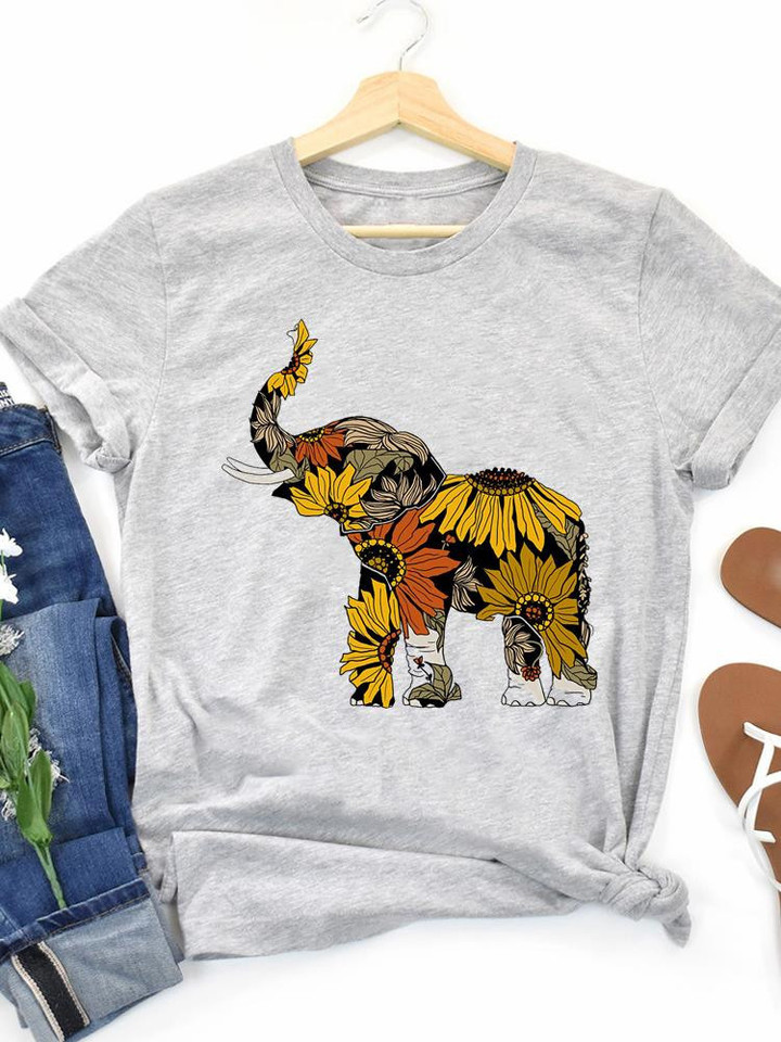 Elephant beautiful Lovely T- Shirt for Men and Women