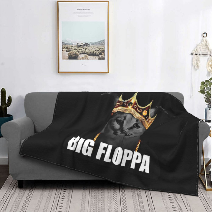 caracal Big Floppa Quilt Blanket