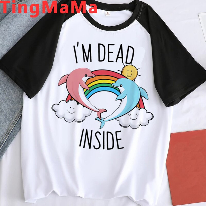 Dolphin IM Dead Inside Sunshine T Shirt Men