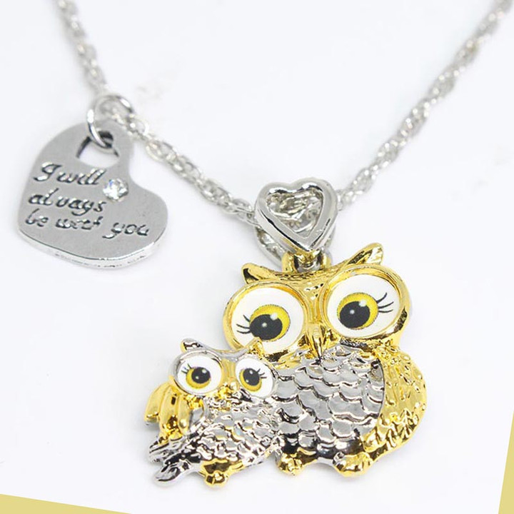 Cute Owl Necklace for Women Girls Mother Kids