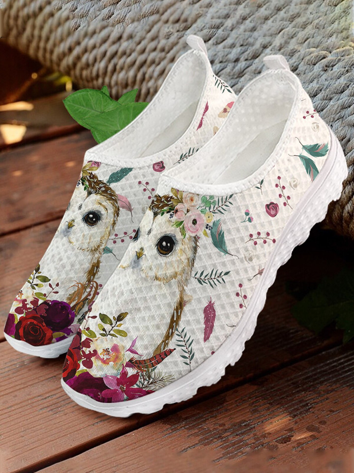 Owl Print Loafers