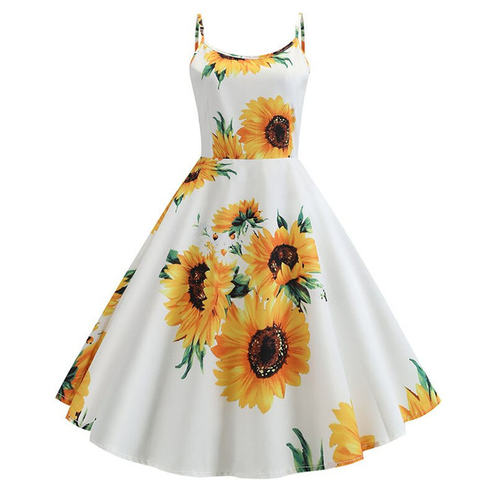 Sunflower Printed Dress