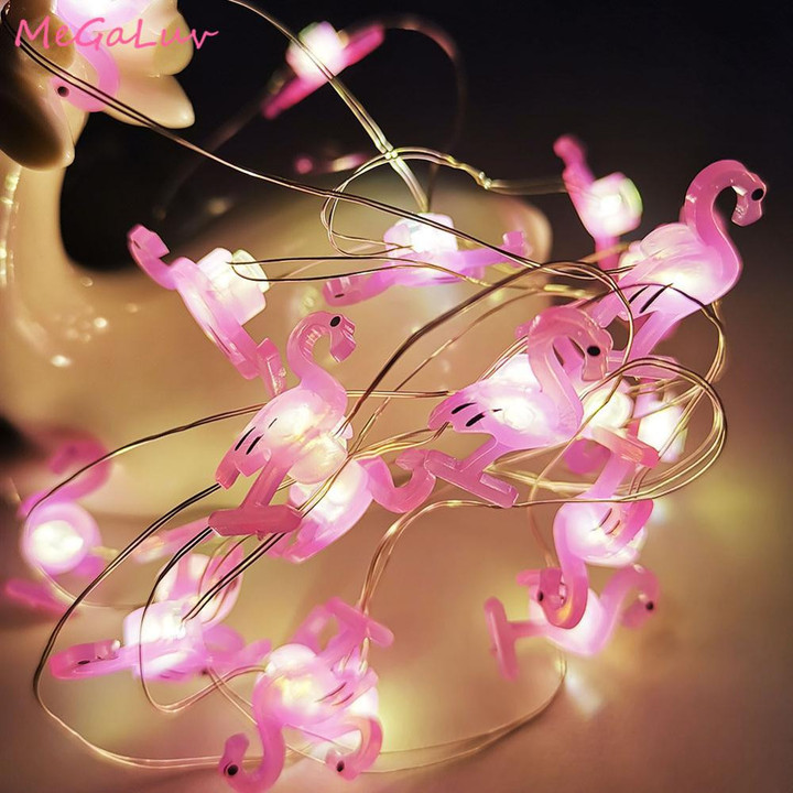 Flamingo LED String Light Hawaii Party Decor Pineapple Unicorn