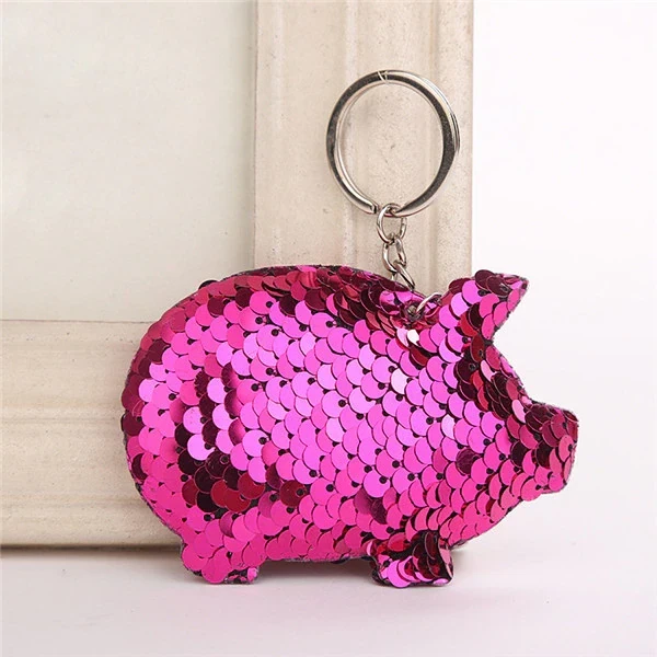 Cute Chaveiro Pig Keychain