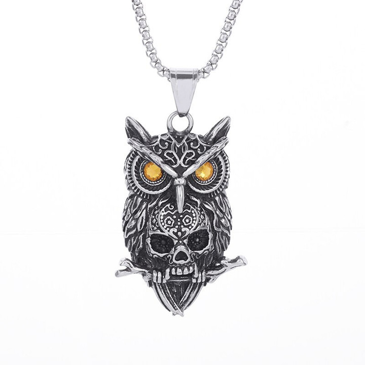 Owl Pendant Necklace Jewelry