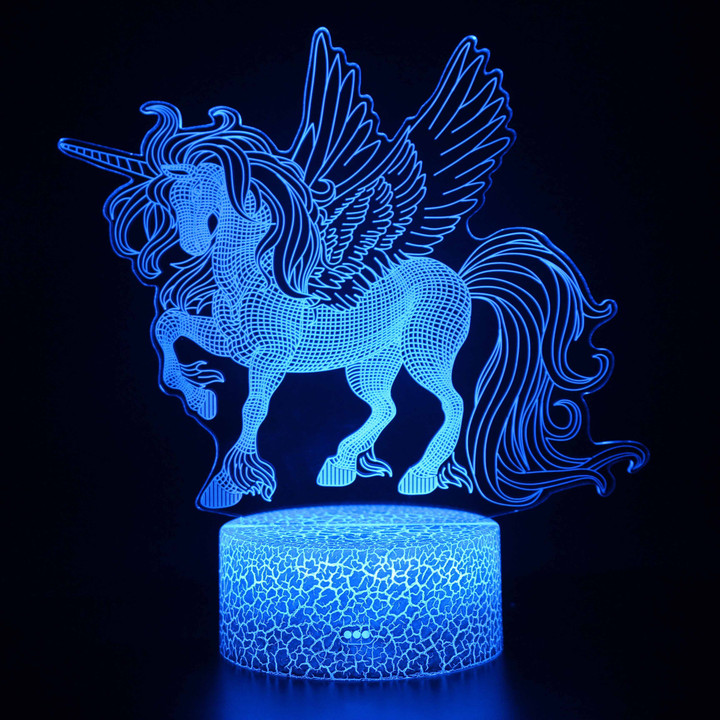 3D LED Unicorn Night Light