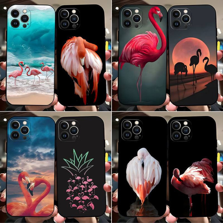 Flamingo Phone Case For Apple I Phone 14 Pro Max 12 11 13 Mini 6 8 7 6S Plus XR X XS SE
