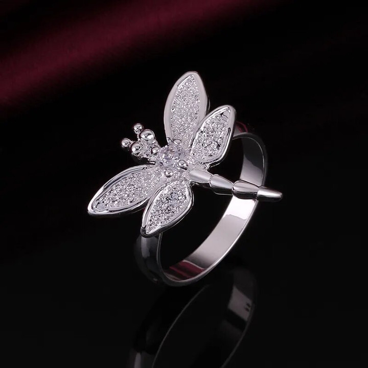 Dragonfly Ring For Women Wedding Engagement Party Fashion Charm Jewelry