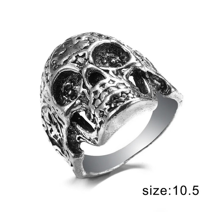 Skulls Ring For Women Men Girls Cool Vintage fashion Silver Color Fashion Rings Jewelry Birthday